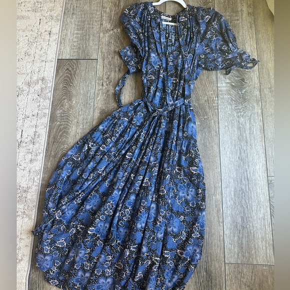 ULLA JOHNSON Selena Floral Midi Coverup Dress size Small - Picture 4 of 6